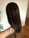 BROWN 100% Brazilian human hair